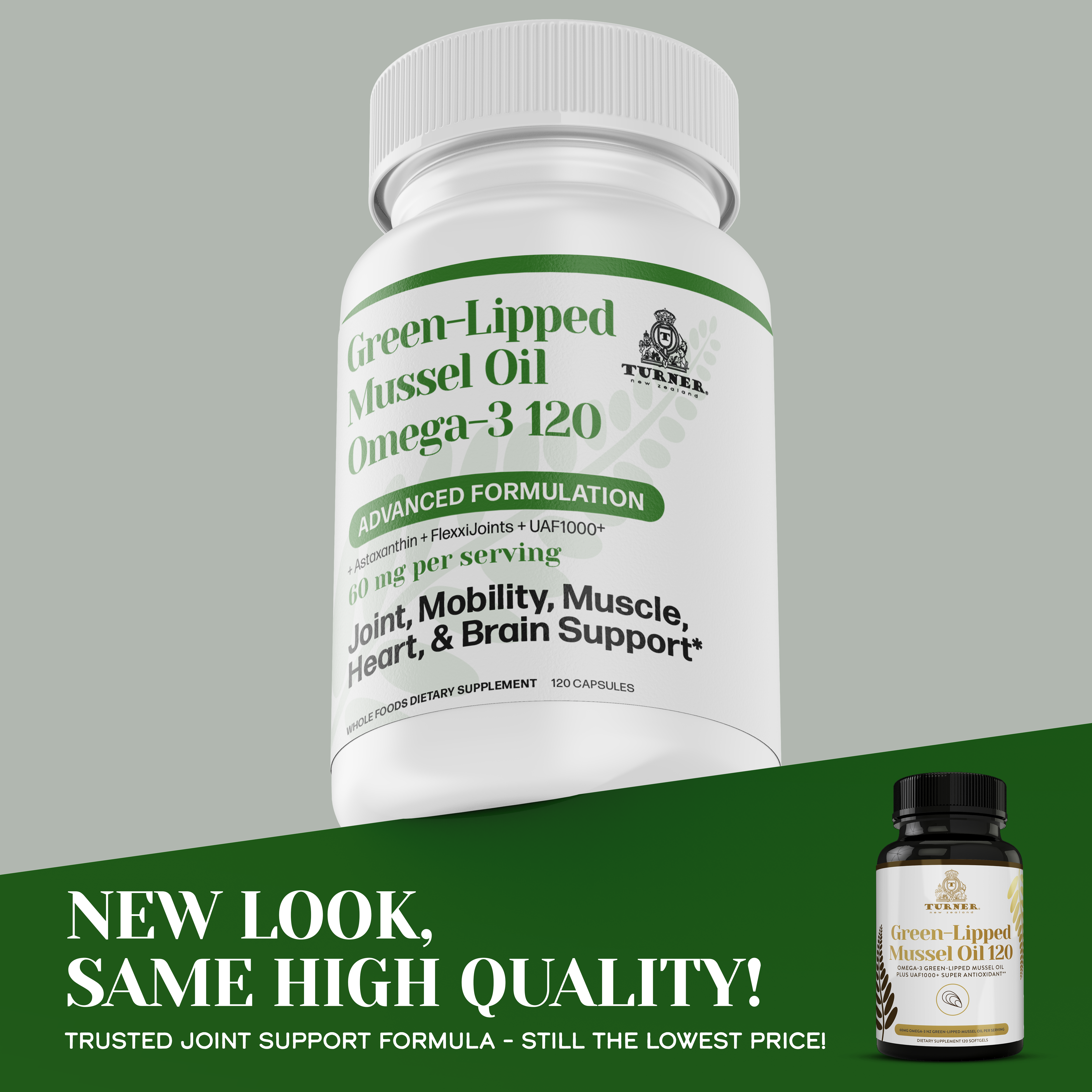 Green-Lipped Mussel Oil 120, TURNER New Zealand,