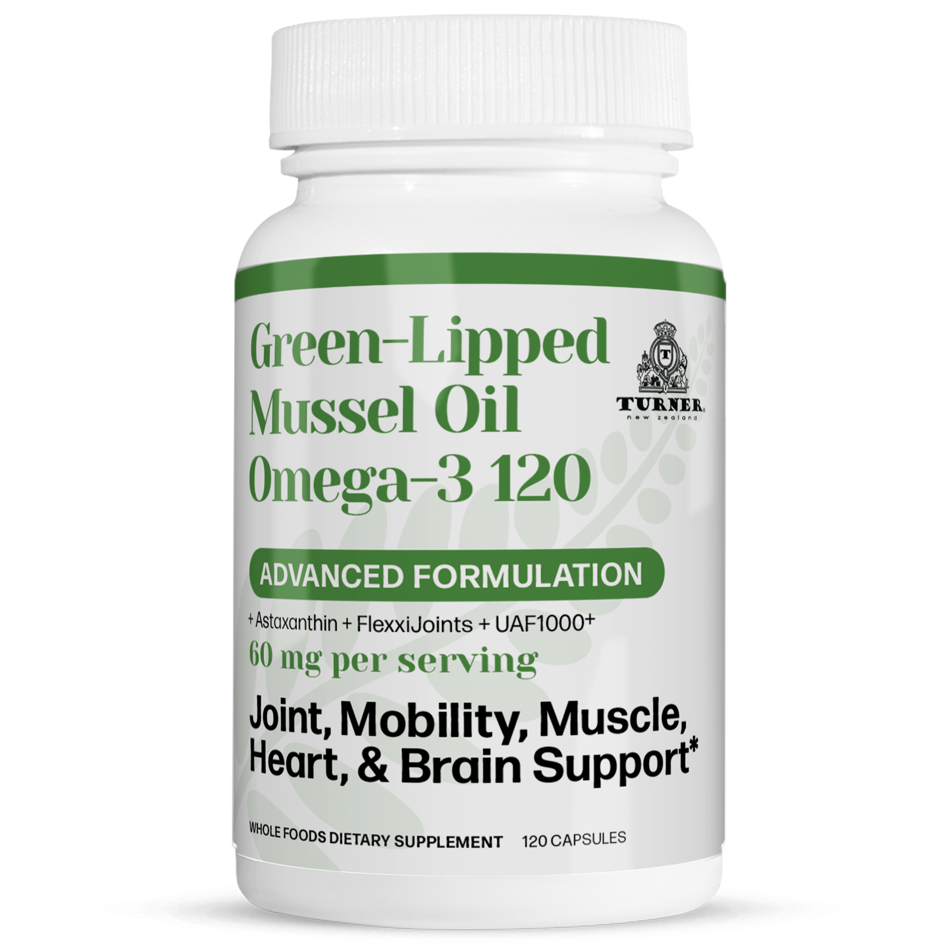 Green-Lipped Mussel Oil 120, TURNER New Zealand,