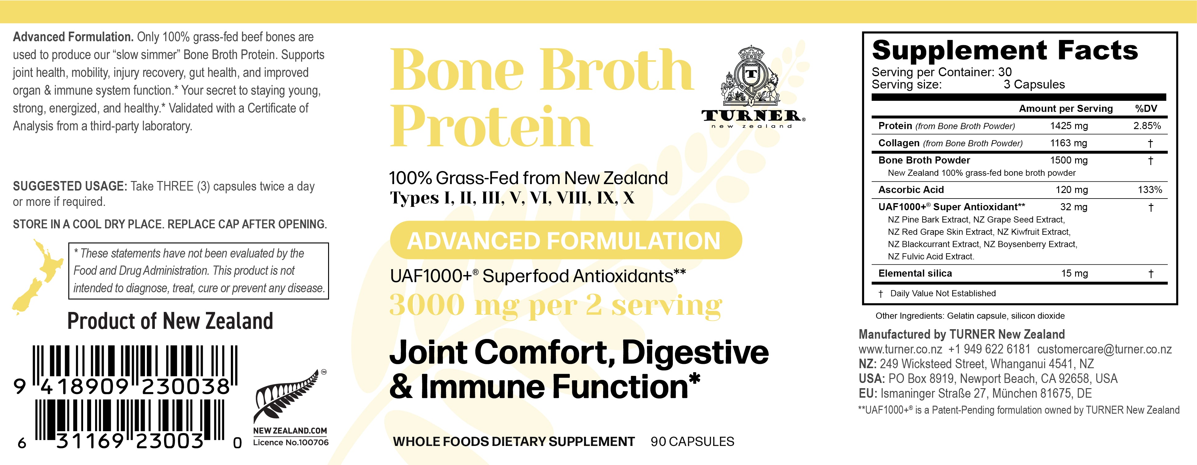 Bone Broth Protein Capsules 90